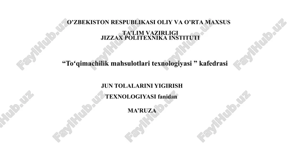 jun iplari — PPTX