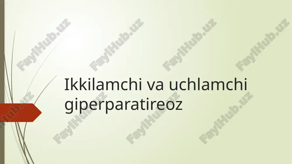 giperparatizyoz — PPTX