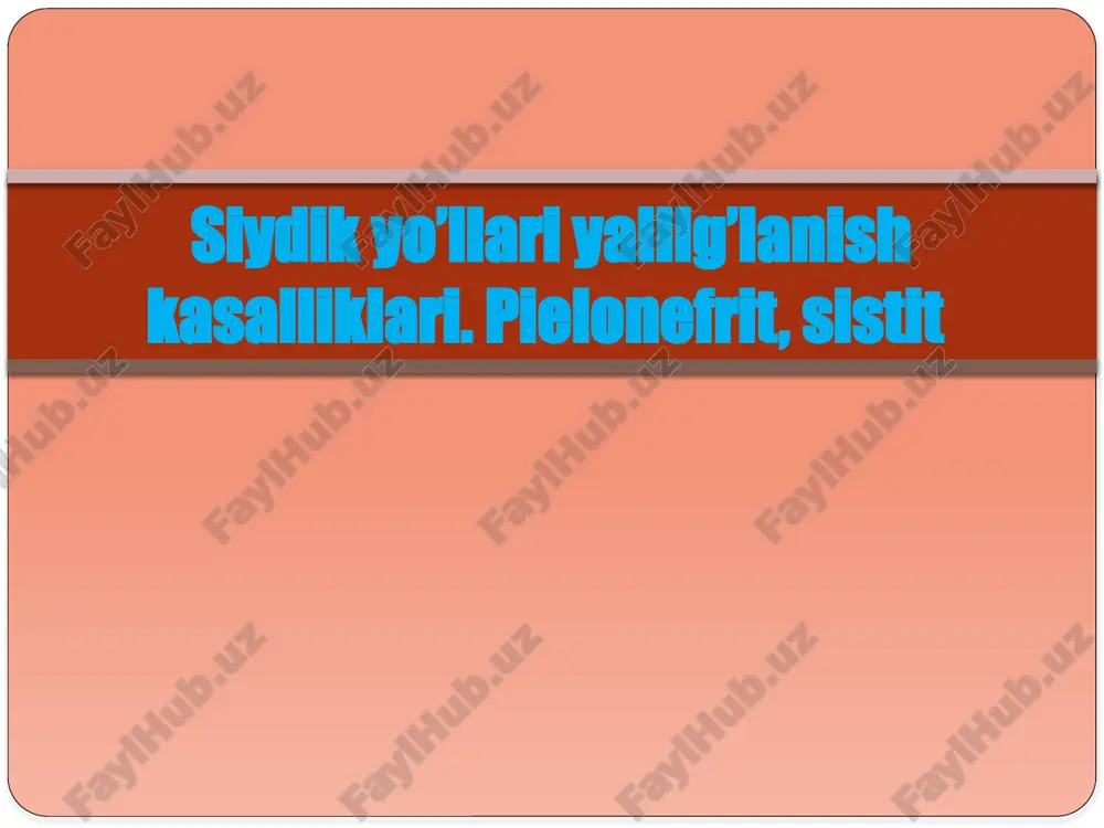 pielonefrit — PPTX