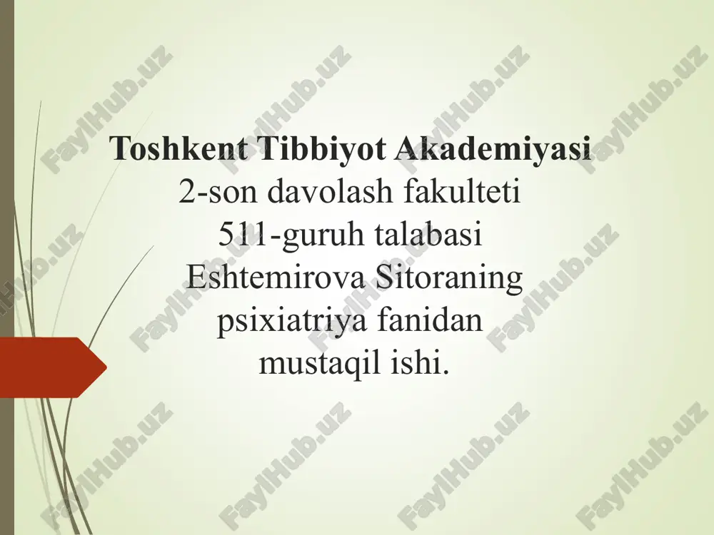 kimyoviy qaramlik alkogolizm — PPTX