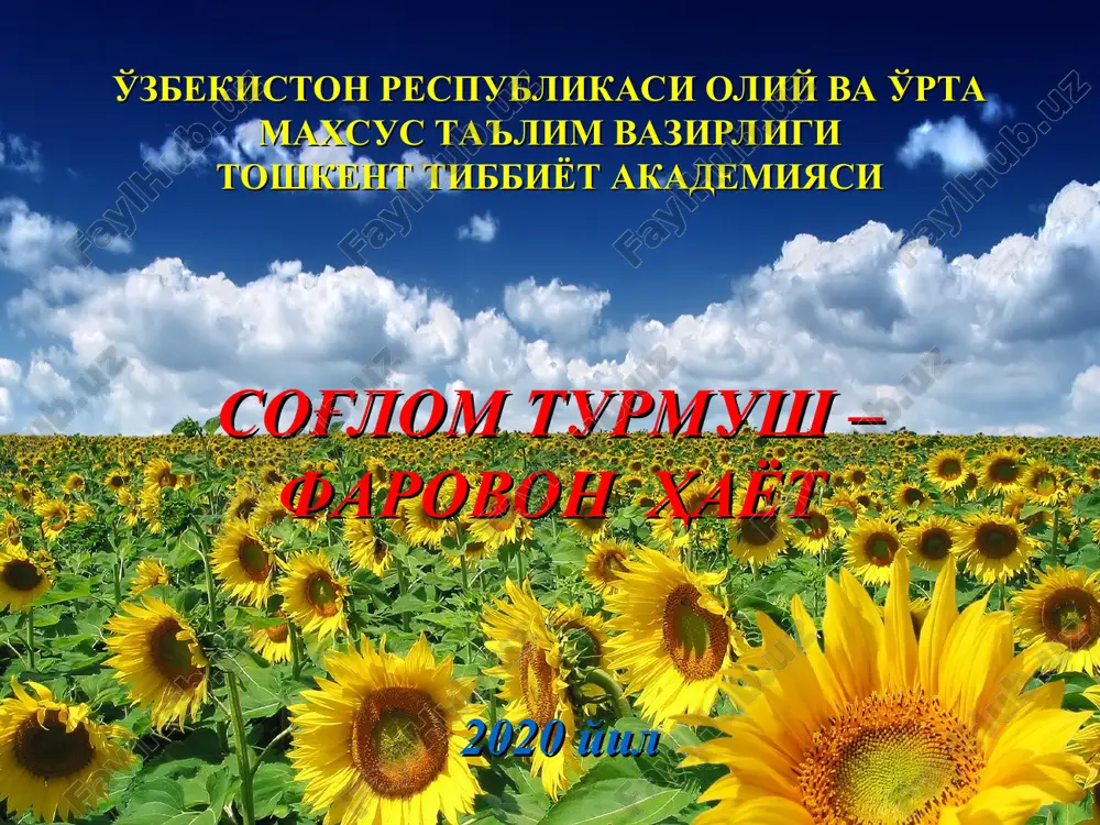 salomatlik va jismoniy tarbiya — PPT