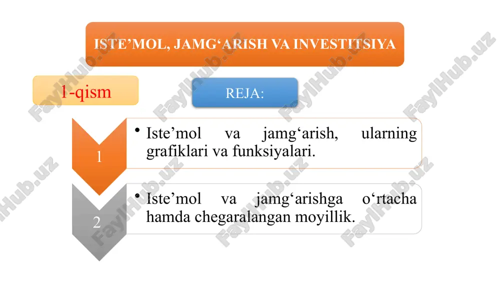 iste'mol,_jamg'arish_va_investitsiya — PPTX