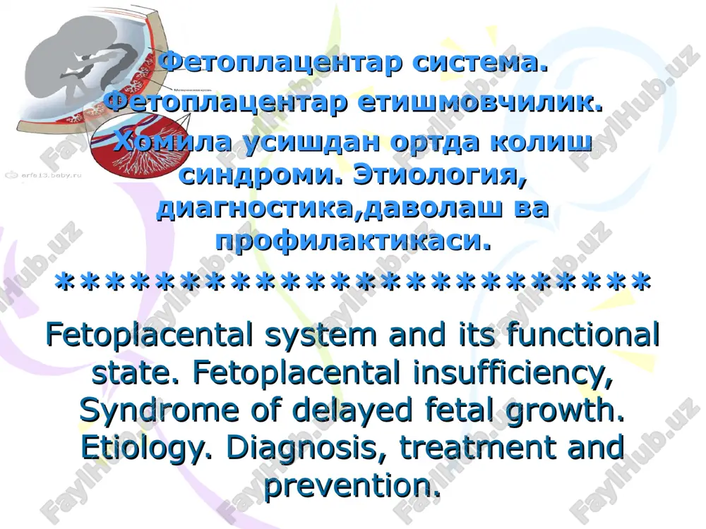 fetoplasentar sistema — PPT