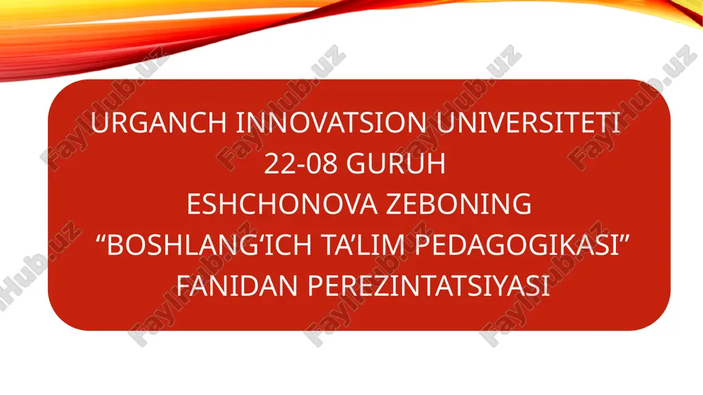 bolalarning iste’dodlarini ro‘yobga chiqarishda maktabning ro‘li — PPTX