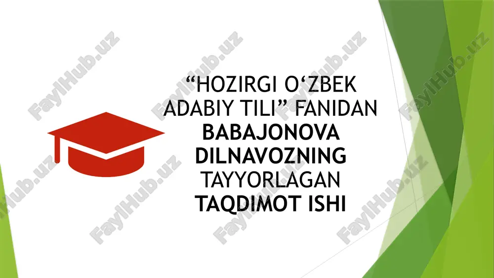 o‘zlashma so’zlar talaffuzi — PPTX