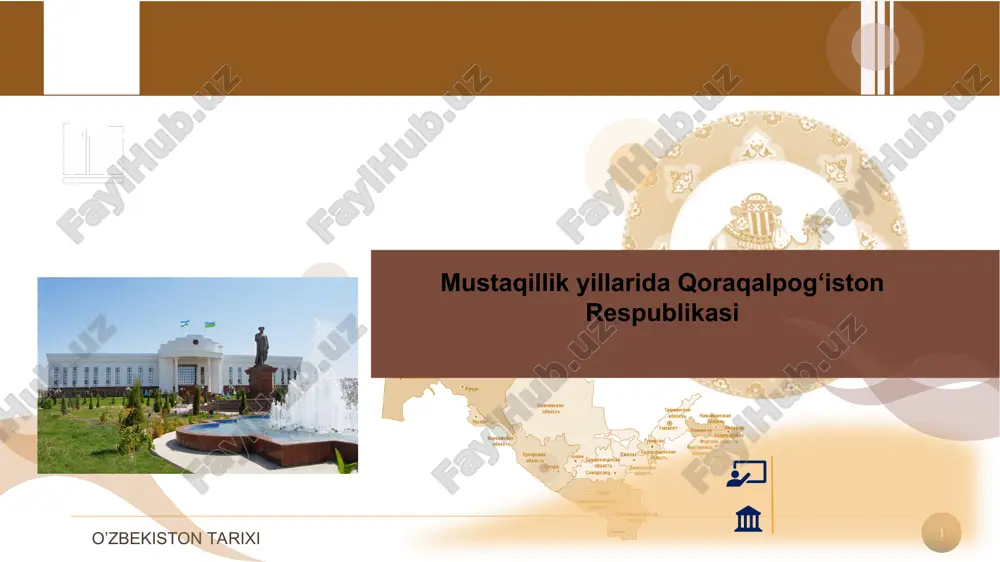 o‘zbekistonning eng yangi tarixi — PPT