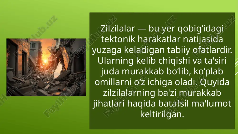 zilzilalar — PPTX