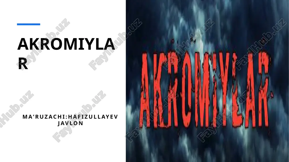 akromiylar — PPTX