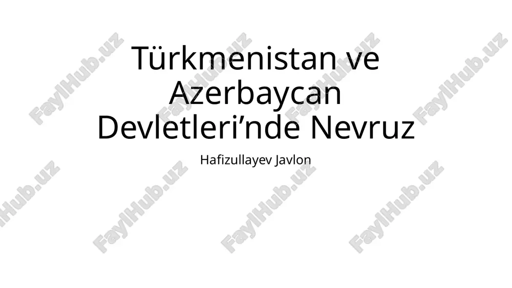 nevruz bayramı — PPTX