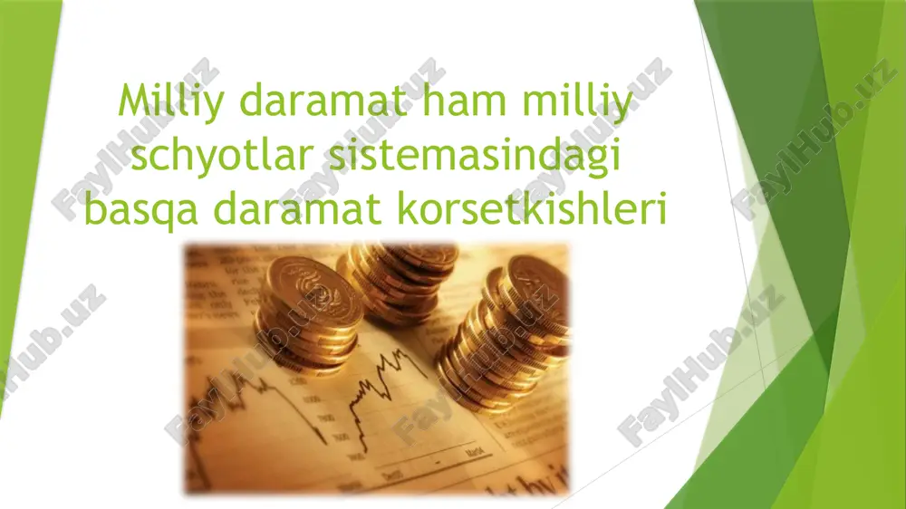milliy daramat ham milliyyschyotlarsistemasinda basqa daramat korsetkishleri — PPTX