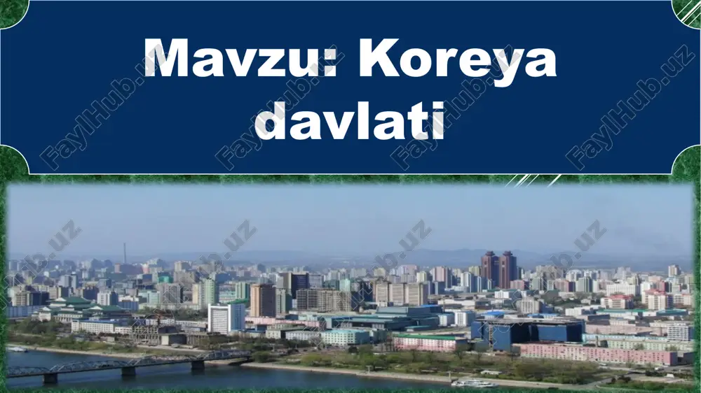 koreya davlati — PPTX