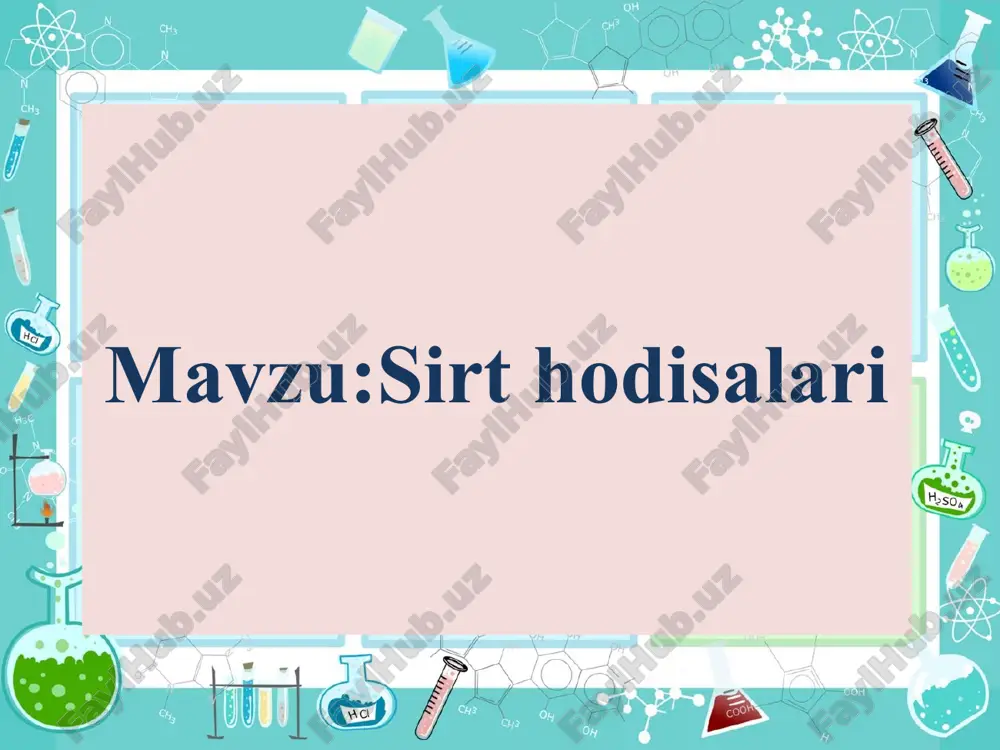 sirt hodisalari — PPTX