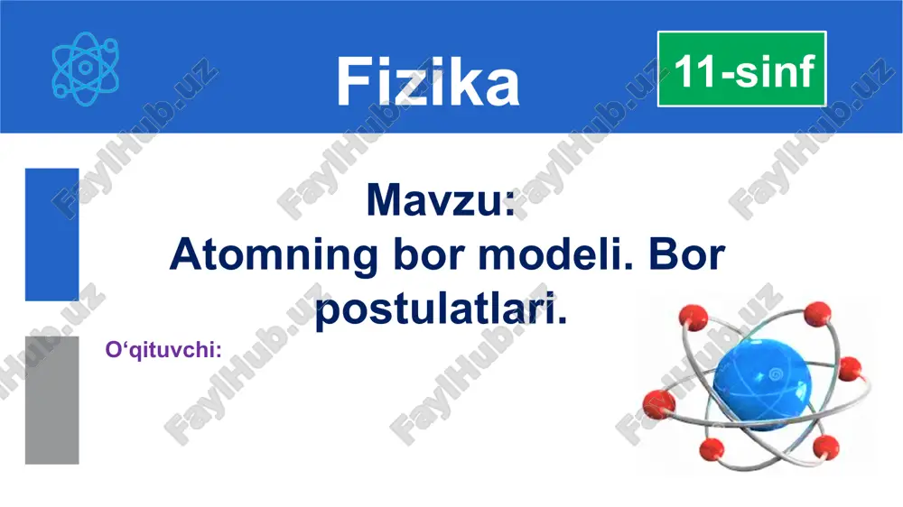 atomning bormodeli — PPTX