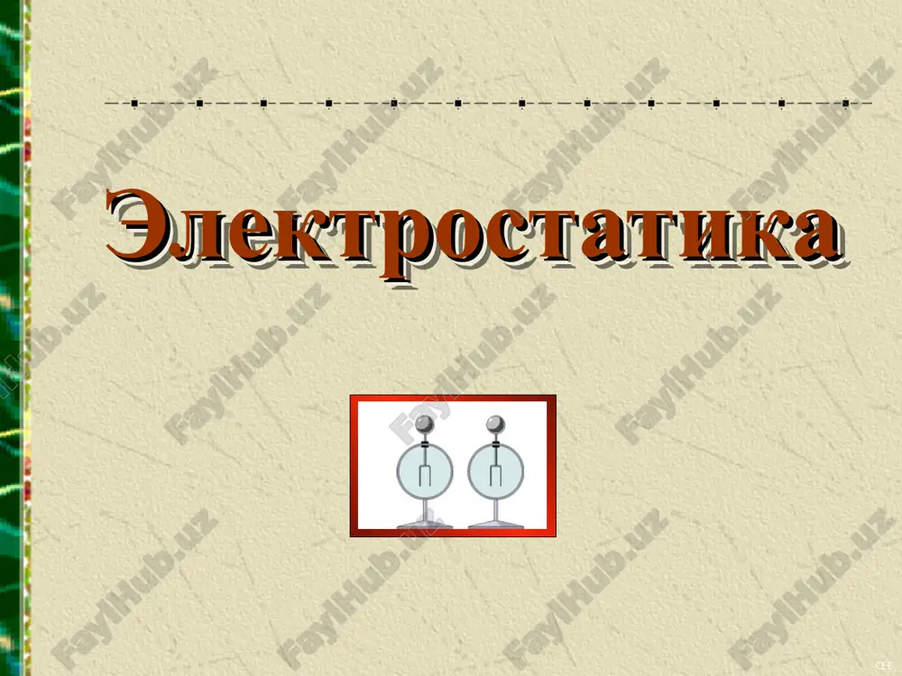 elektrostatika — PPT