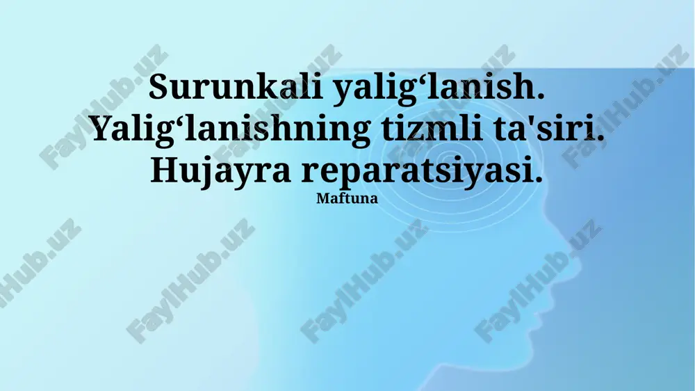 yallig'lanish — PPTX