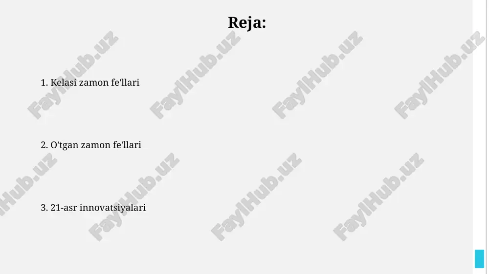 zamon fe'llari — PPTX