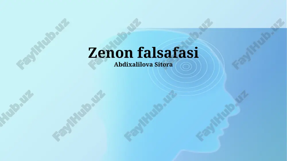 zenon falsafasi — PPTX