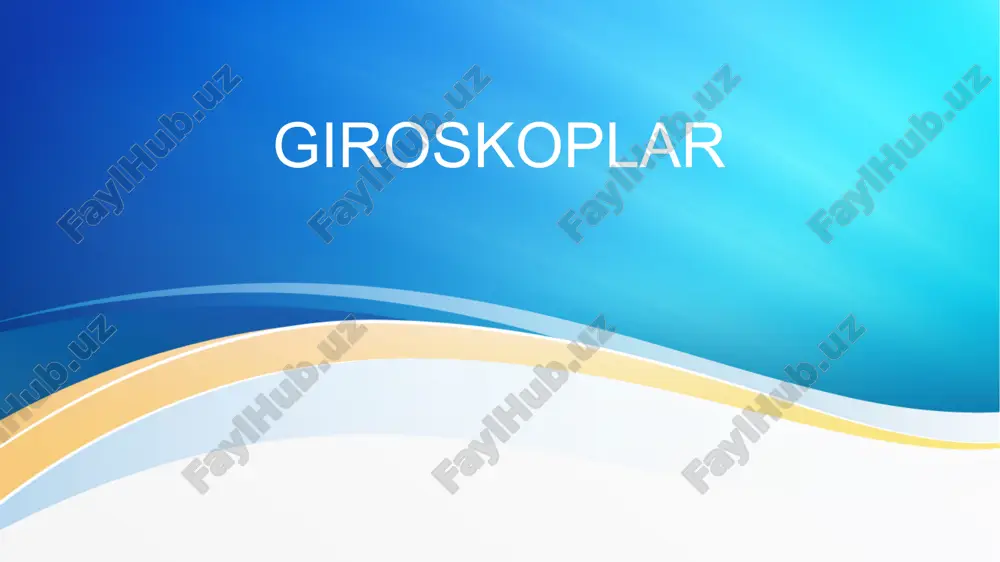 giroskoplar — PPTX
