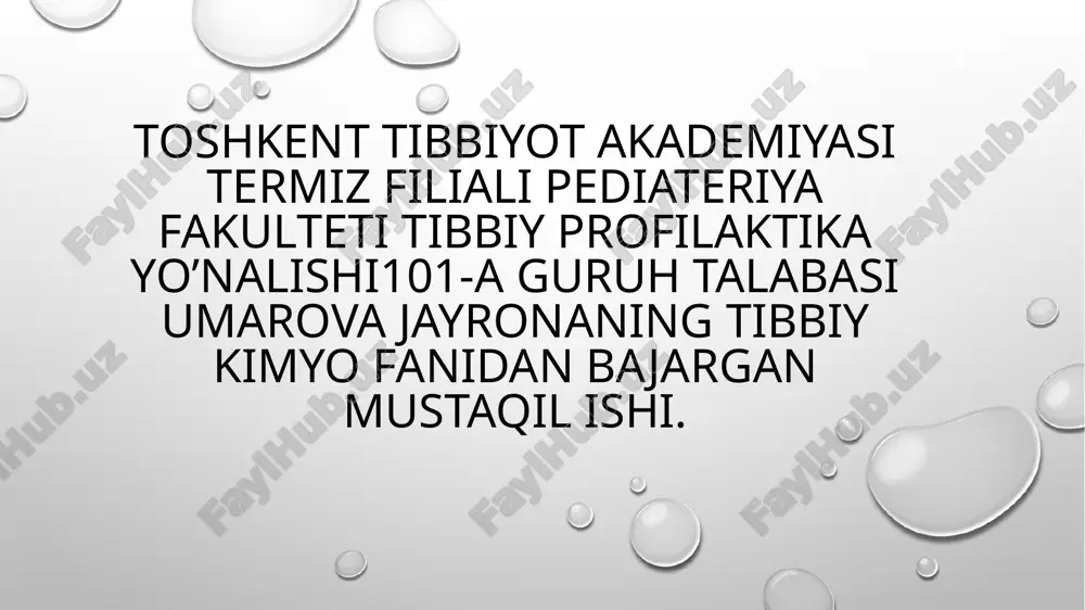 insulin oqsillari — PPTX
