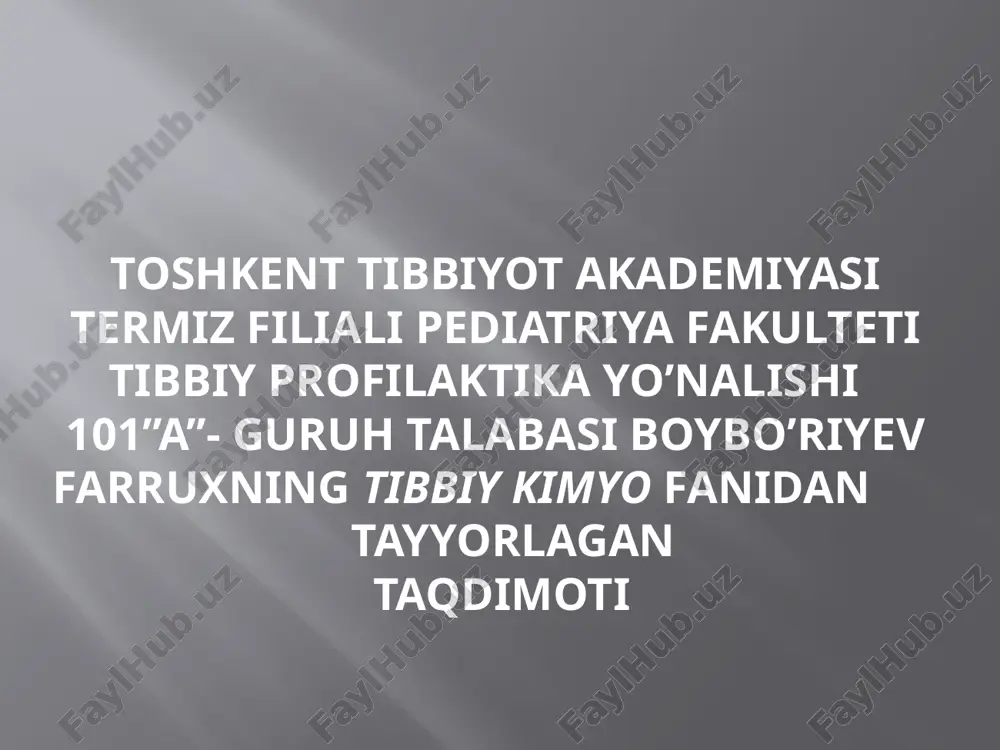 kolloid sistemalar va dializ — PPTX