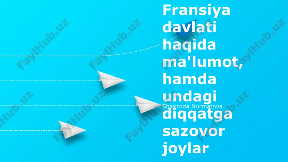 eyfel minorasi — PPTX