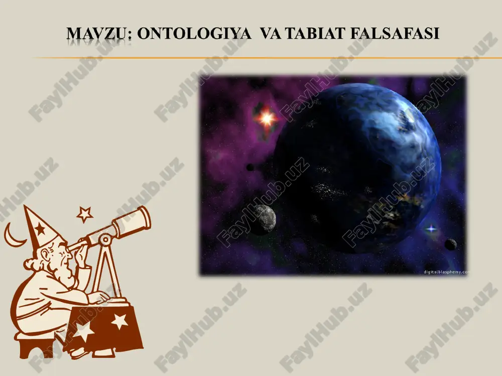 borliq va rivojlanish falsafasi — PPT