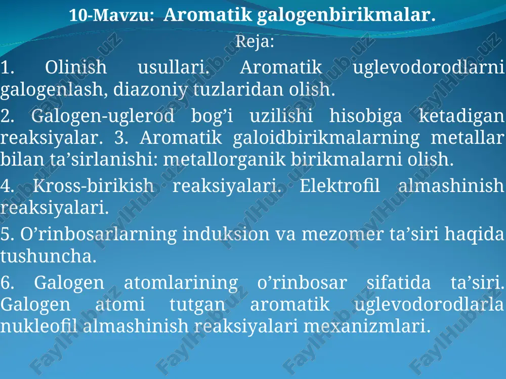 aromatik galogenbirikmalar — PPT