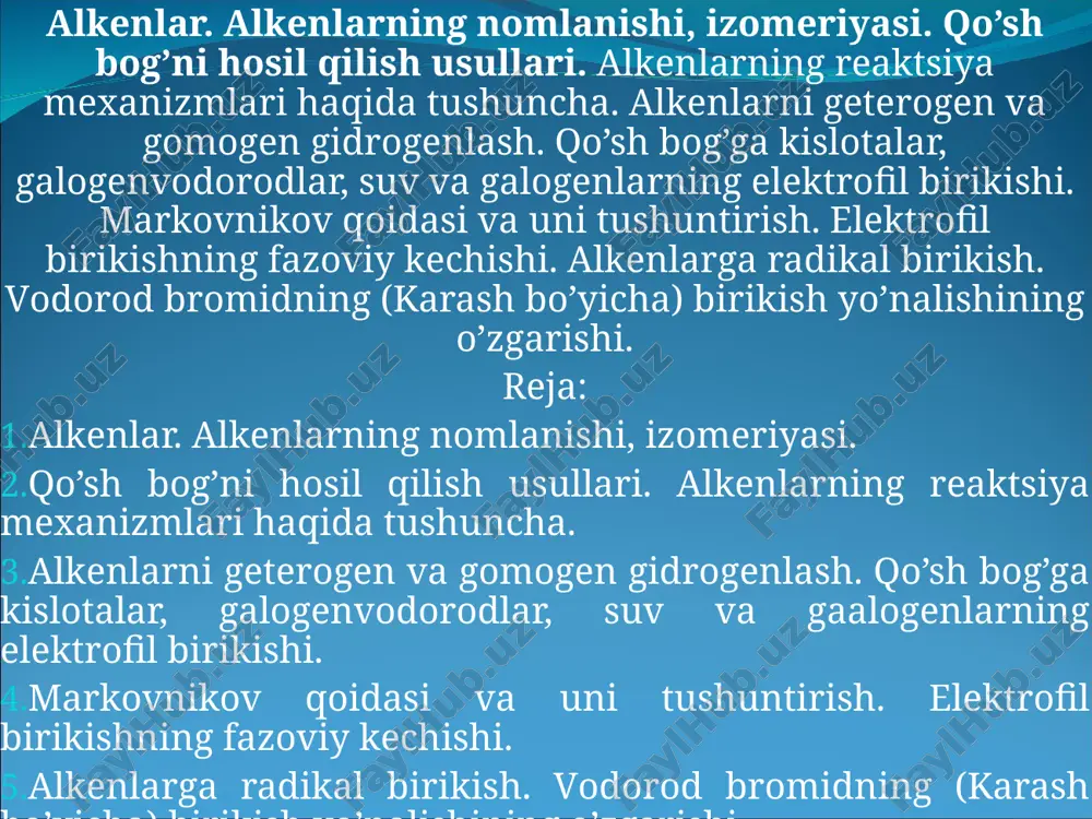 alkenlar — PPT