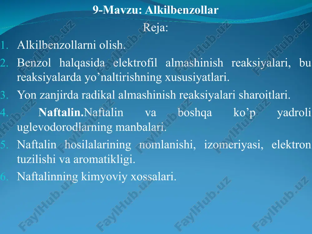 alkilbenzollar — PPT