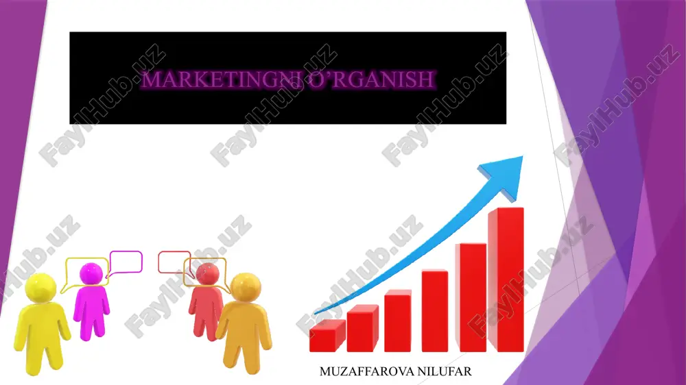 marketingni o'rganish — PPTX