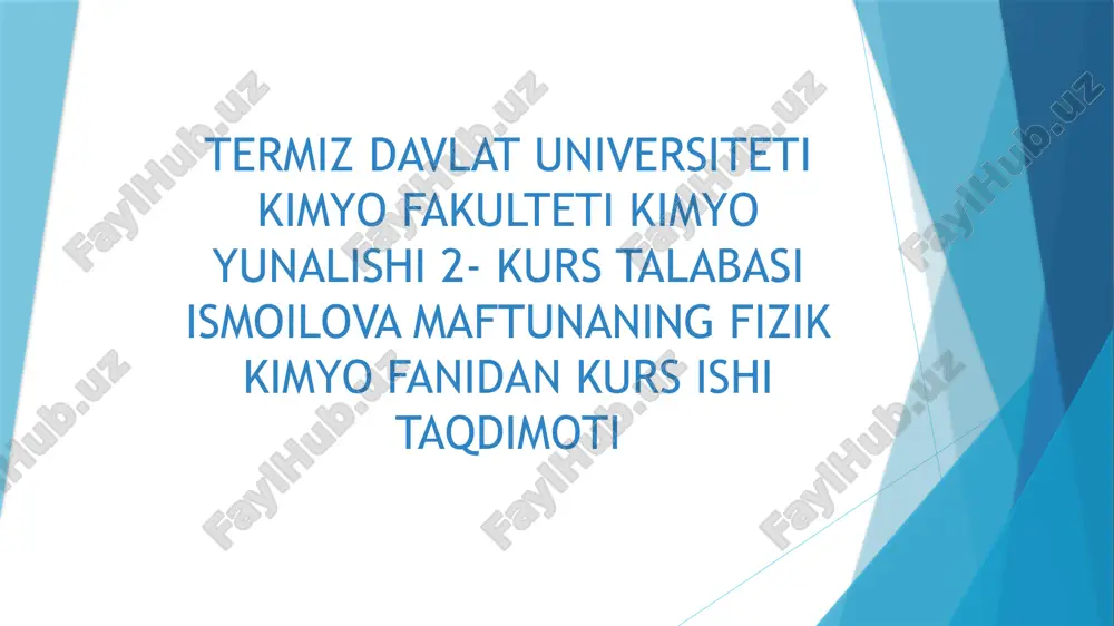 kimyoviymuvozanat — PPTX