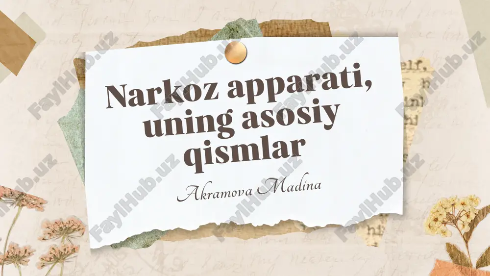 narkoz apparati — PPTX