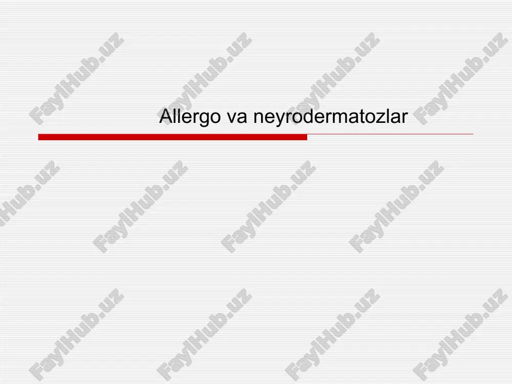 allergovaneyrodermatozlar — PPTX