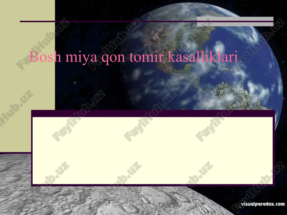 boshmiyaqontomirkasalliklari — PPTX