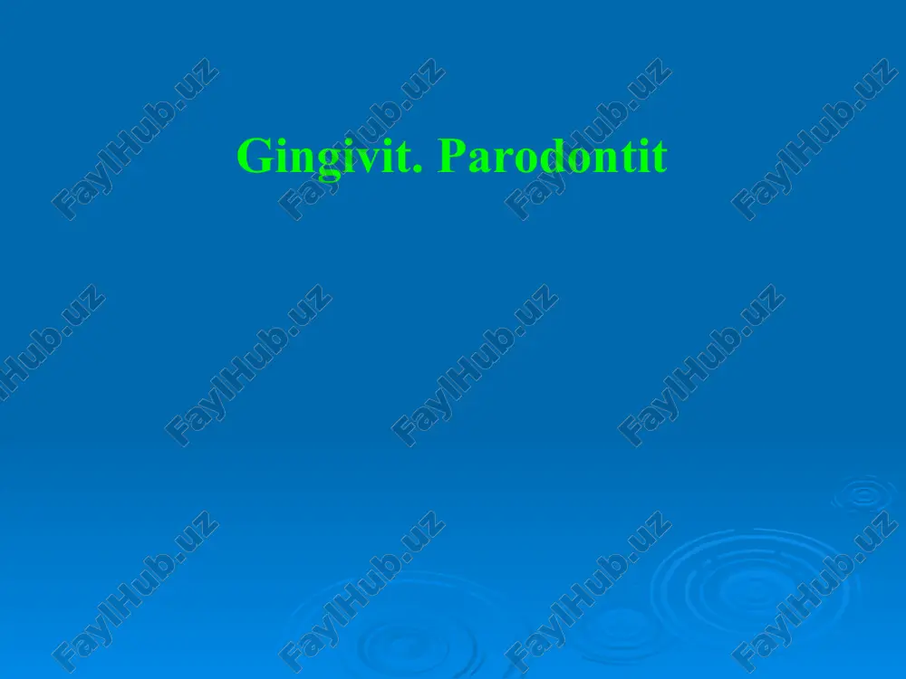 gingivit.parodontit — PPTX