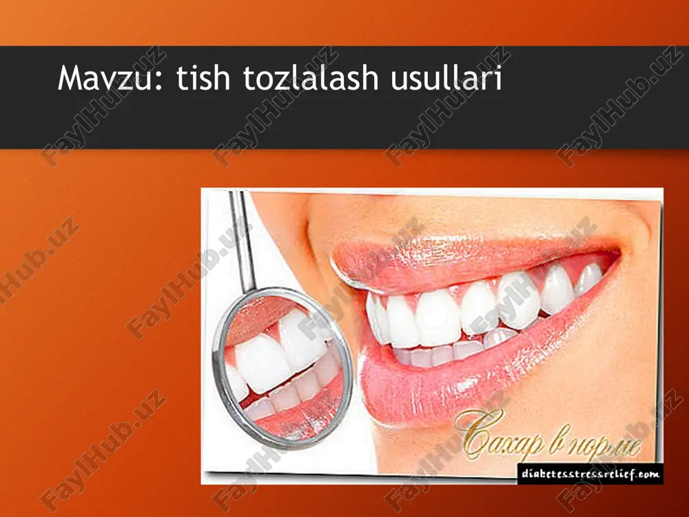 tish tozalash usullari — PPTX