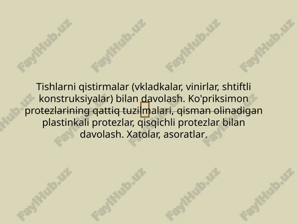 ortopedik konstruktsiyalar — PPTX