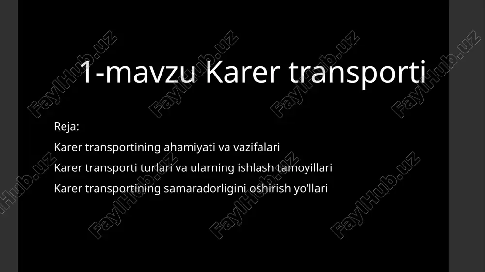 karer transporti — PPTX