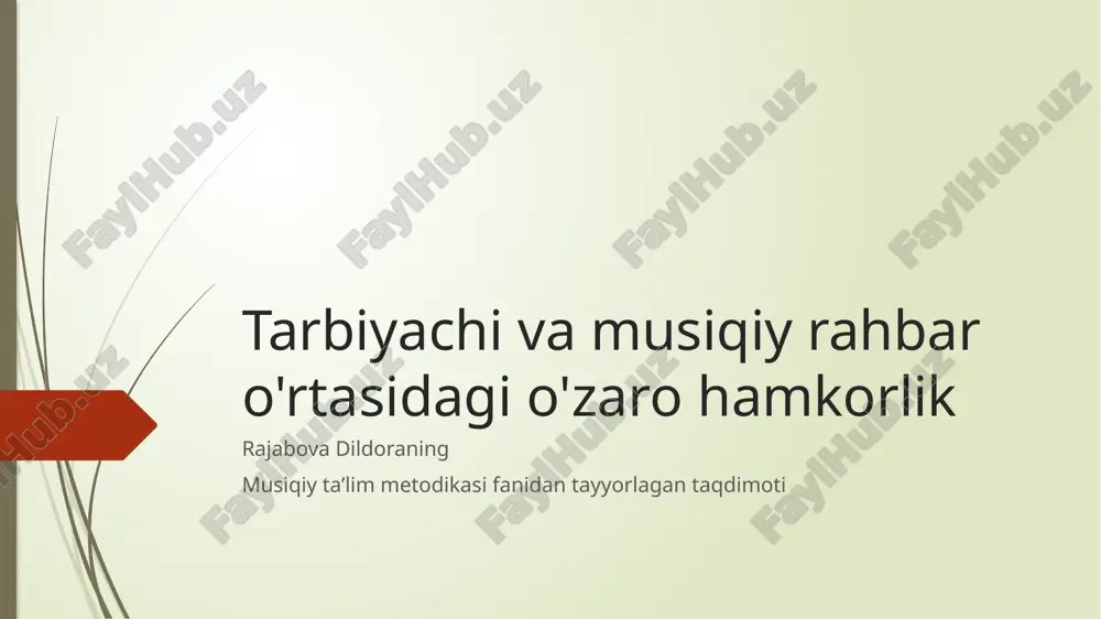 musiqa ta'lim metodikasi — PPTX