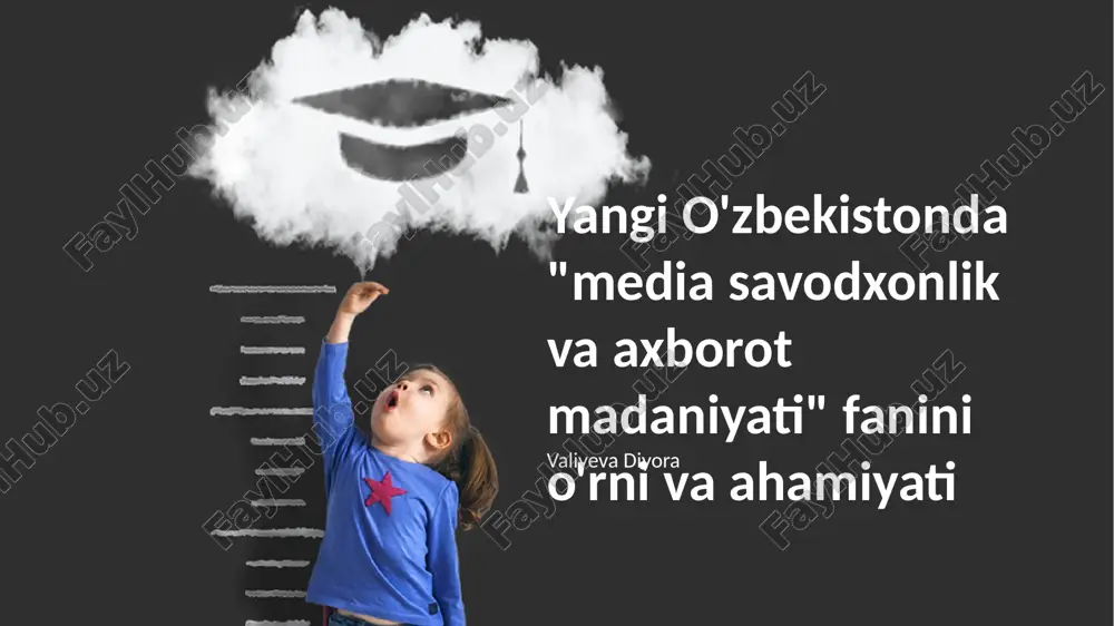"axborotdan foydalanish madaniyati" doirasida ta'lim dasturi — PPTX