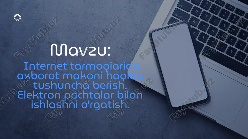 internet va axborot makoni tushunchasi — PPTX
