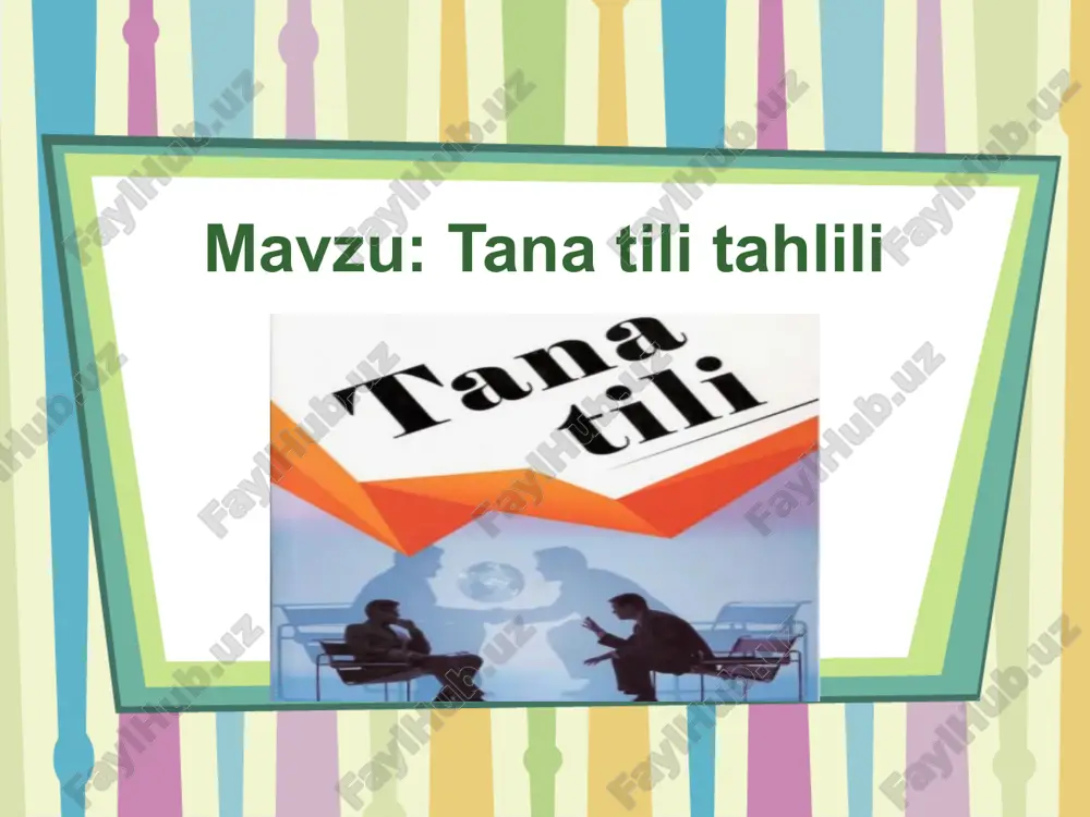 tana tili tahlili — PPTX
