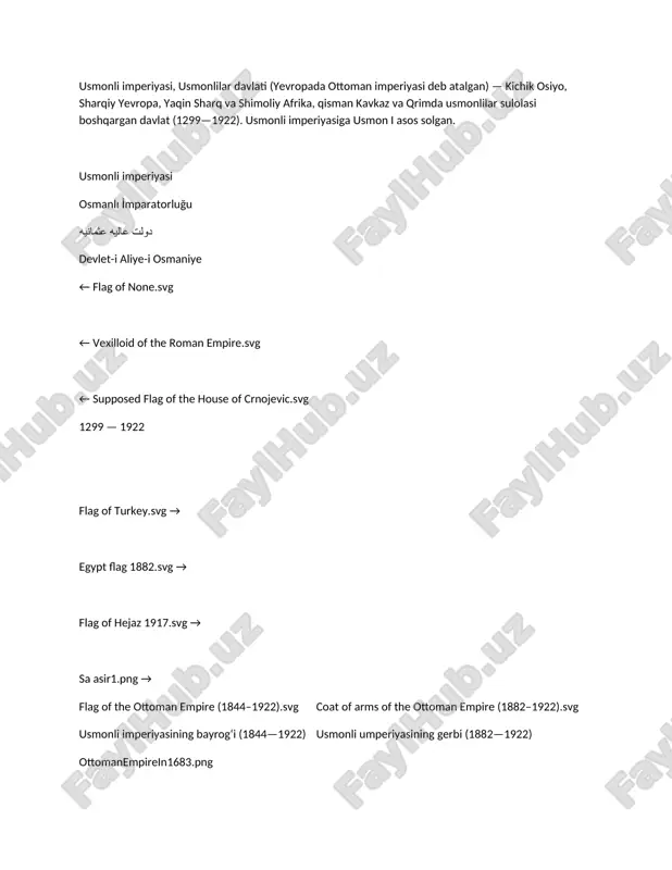 usmonli imperiyasi — DOC