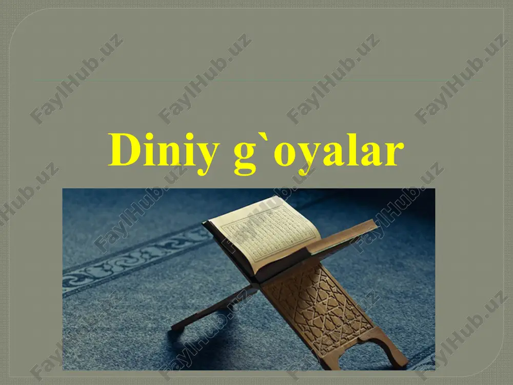 diniyg`oyalar — PPTX