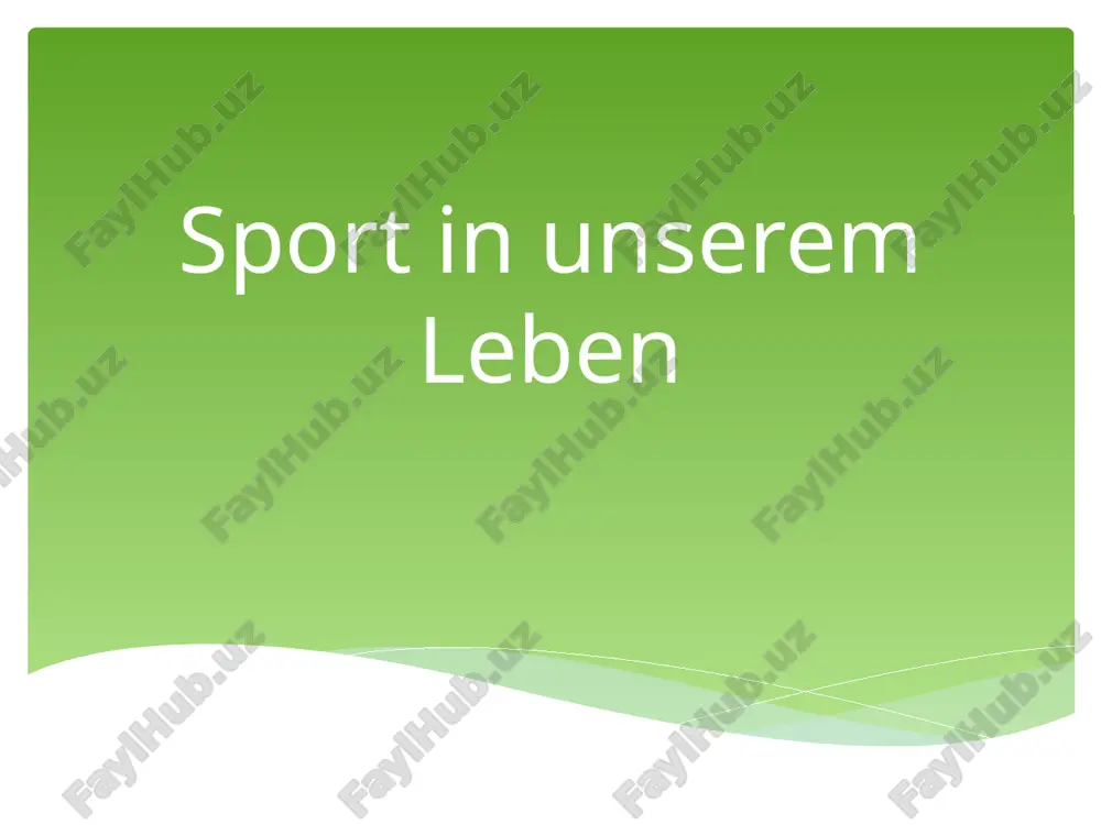 sport inunseremleben — PPTX