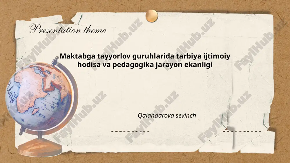 maktabga tayyorlov guruhlari — PPTX