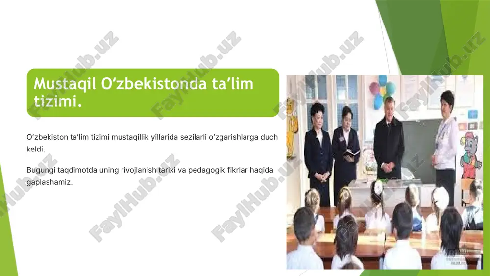 oʻzbekiston taʼlim tizimi — PPTX