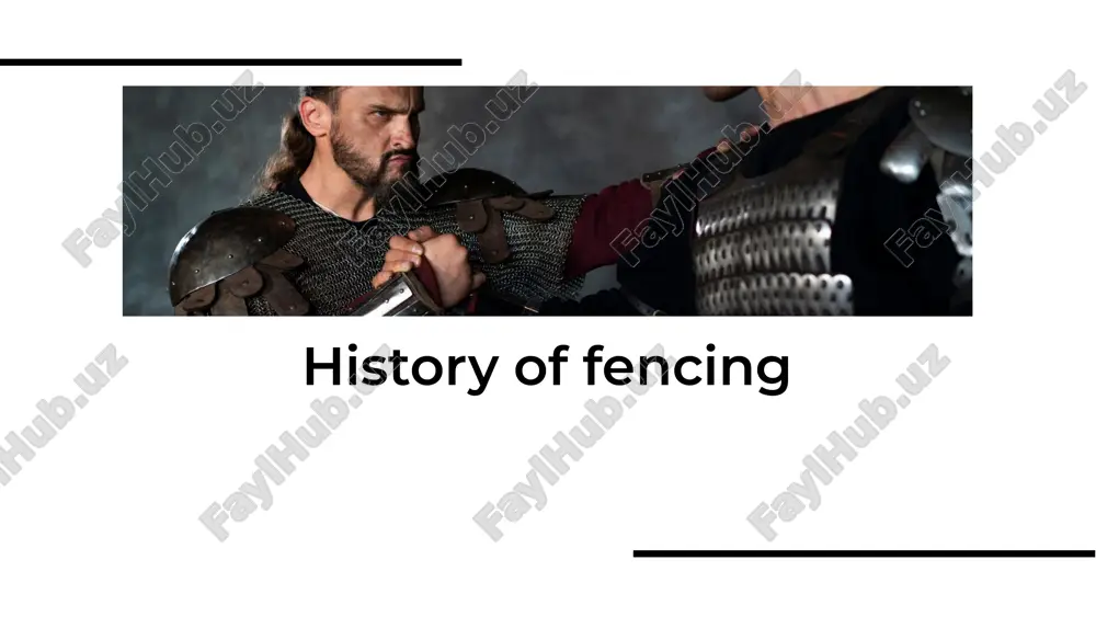history of fencing — PDF