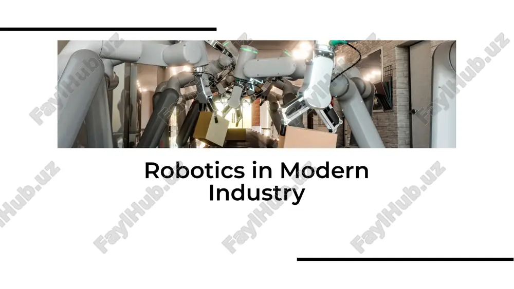 robotics in modern industry — PDF