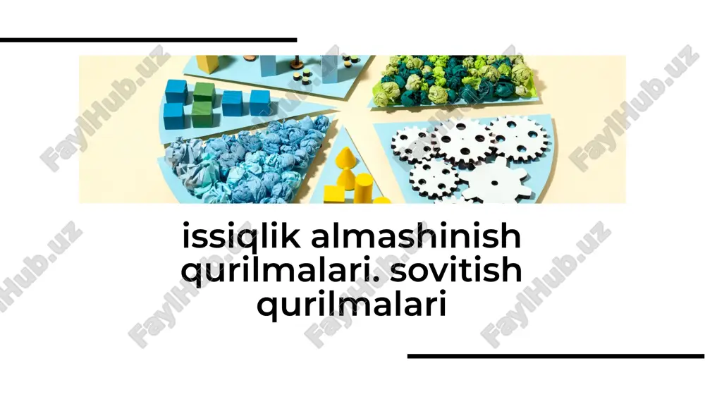 issiqlik almashinish qurilmalari. sovitish qurilmalari — PDF
